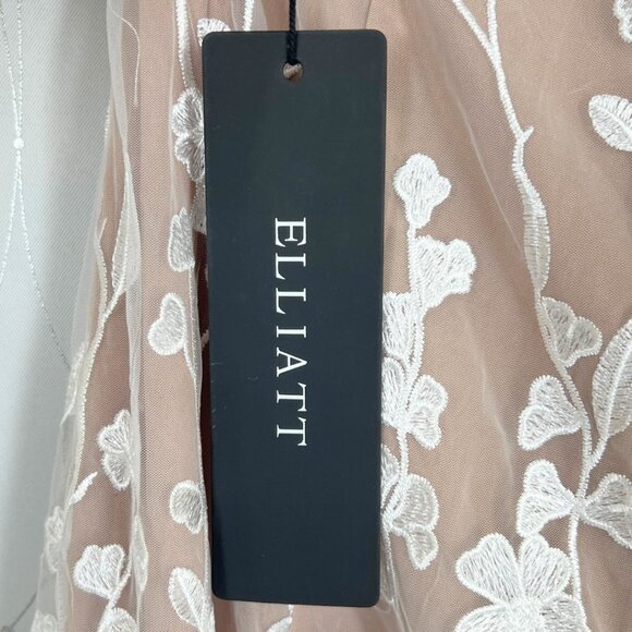 NWT ELLIATT Ellery 3D Flower Gown in Ivory & Nude $846 - Picture 14 of 16